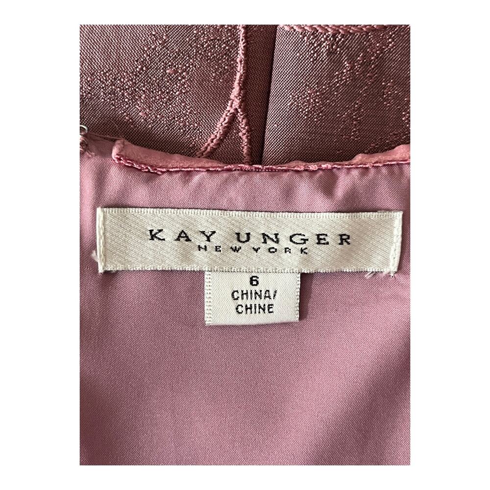 Kay Unger Dress Brinley off shoulder midi pink size 6 - Picture 6 of 8